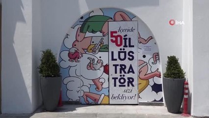 Türkiye'nin en geniş katılımlı illüstratörler sergisi Ada Modern'de