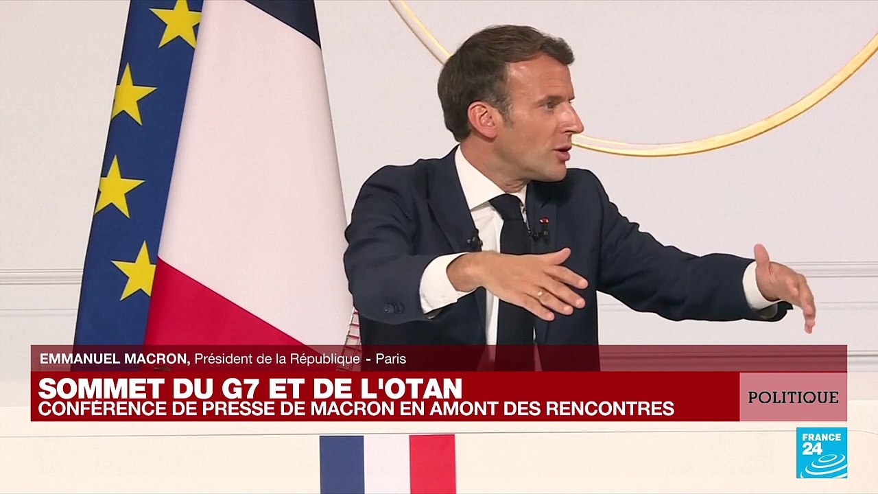 REPLAY - Emmanuel Macron s'exprime en amont des sommets du G7 et de l'OTAN