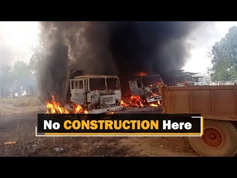 Maoists Set Ablaze Vehicles In Odisha-Chhattisgarh Border Area | OTV News