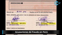 Acusaciones de fraude en Perú