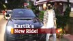 Kartik Aaryan Flaunting His New Ride In Mumbai
