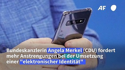 Merkel wirbt für Umsetzung der "elektronischen Identität"