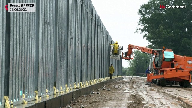 Yunanistan Meriç Nehri sınırında çelik duvar inşaatına başladı