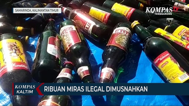Ribuan Miras Ilegal Dimusnahkan