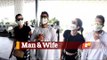 Gauhar Khan & Husband Zaid Darbar Spotted In Adorable Matching Masks At Mumbai Airport | OTV News