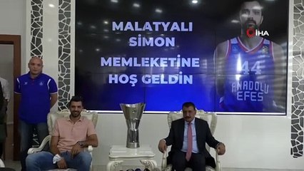 Simon: 'Resmi bir Malatyalı olmaktan çok büyük mutluluk duyuyorum'