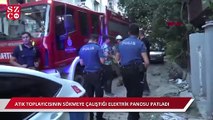 Avcılar'da atık toplayıcısının sökmeye çalıştığı elektrik panosu patladı