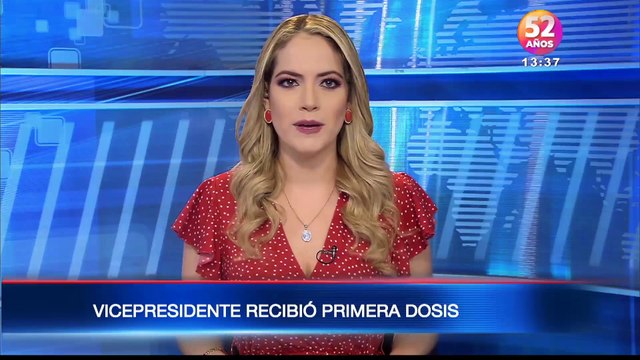 Vicepresidente Alfredo Borrero recibió la primera dosis de la vacuna contra el COVID-19