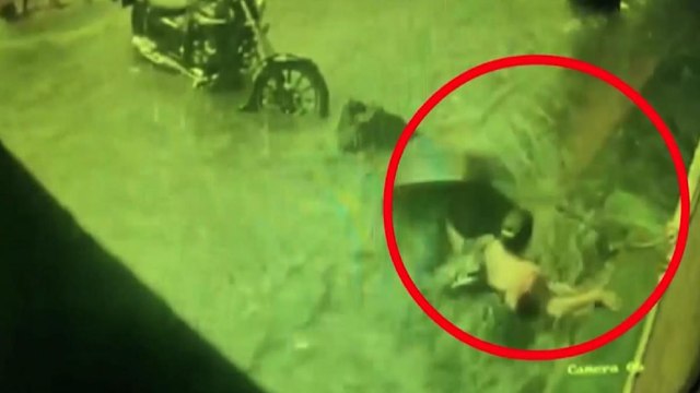 Narrow escape for woman as they fall in uncovered manhole