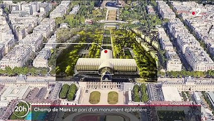 Champ de Mars : un impressionnant Grand Palais éphémère construit en 7 mois