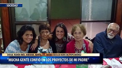 "Mucha gente confió en los proyectos de mi padre"
