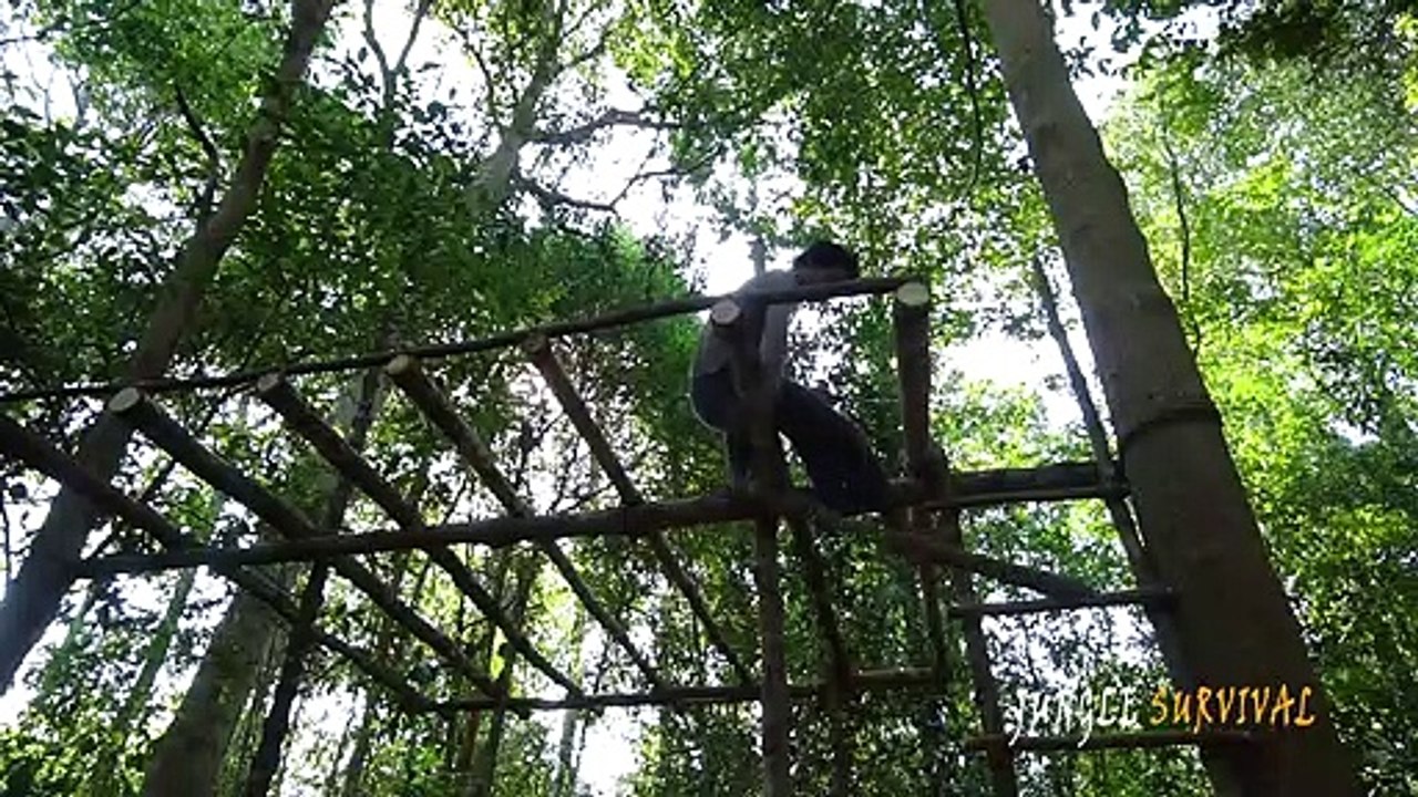 Build The Most Beautiful Jungle Bamboo House Villa By Ancient Skill