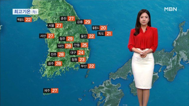 비 내리며 더위 주춤…낮까지 남해안·제주 집중호우