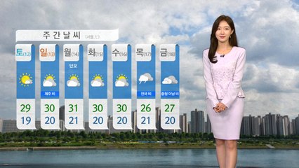 [날씨] 비 낮에 대부분 그쳐, 주말 다시 무더위 / YTN