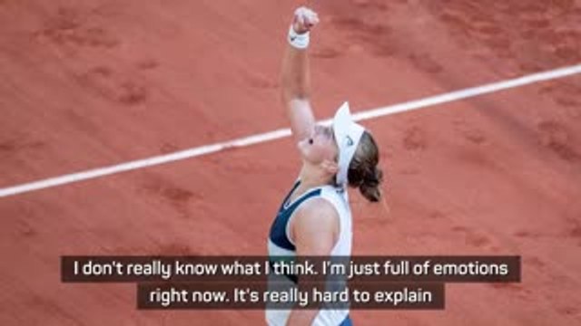 Krejcikova struggling to describe emotions after making French Open final