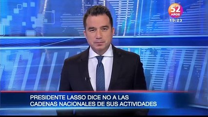 El presidente Lasso anuncia que no habrá cadenas naciones de su actividades