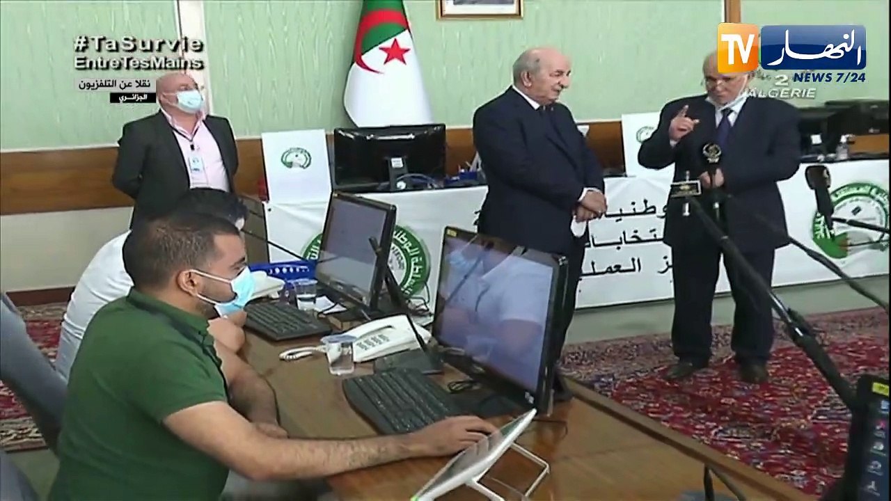 رئيس الجمهورية يزور مركز العمليات للسلطة الوطنية المستقلة للإنتخابات