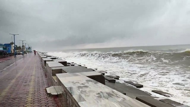 Cyclone Yaas Old Digha seen in Deu to Rain fall