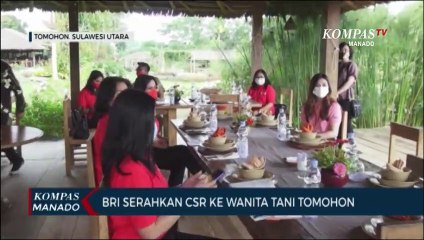 BRI Serahkan CSR Ke Wanita Tani Tomohon