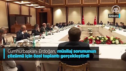 Cumhurbaşkanı Erdoğan, müsilaj sorununun çözümü için özel toplantı gerçekleştirdi