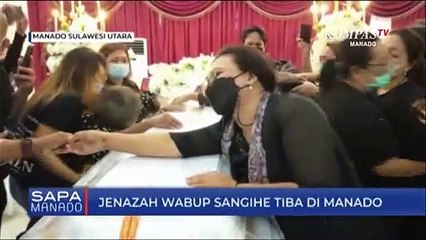 Download Video: Jenazah Wakil Bupati Sangihe Tiba Di Manado