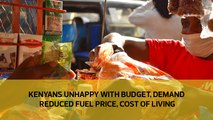 Kenyans unhappy with budget, demand reduced fuel price, cost of living