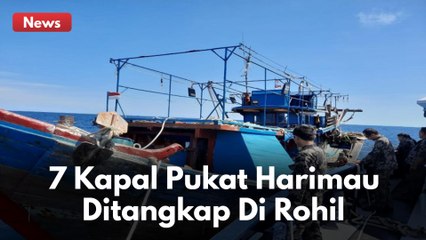 7 KAPAL DAN 84 ABK KAPAL PUKAT HARIMAU DITANGKAP !! HASIL TANGKAPAN IKAN HINGGA PULUHAN TON !!