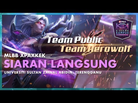 MLBB #XPAXKEK Semi Final 2 Zon Timur - Team Public | UiTM Terengganu vs Team Aerowolf | POLISAS