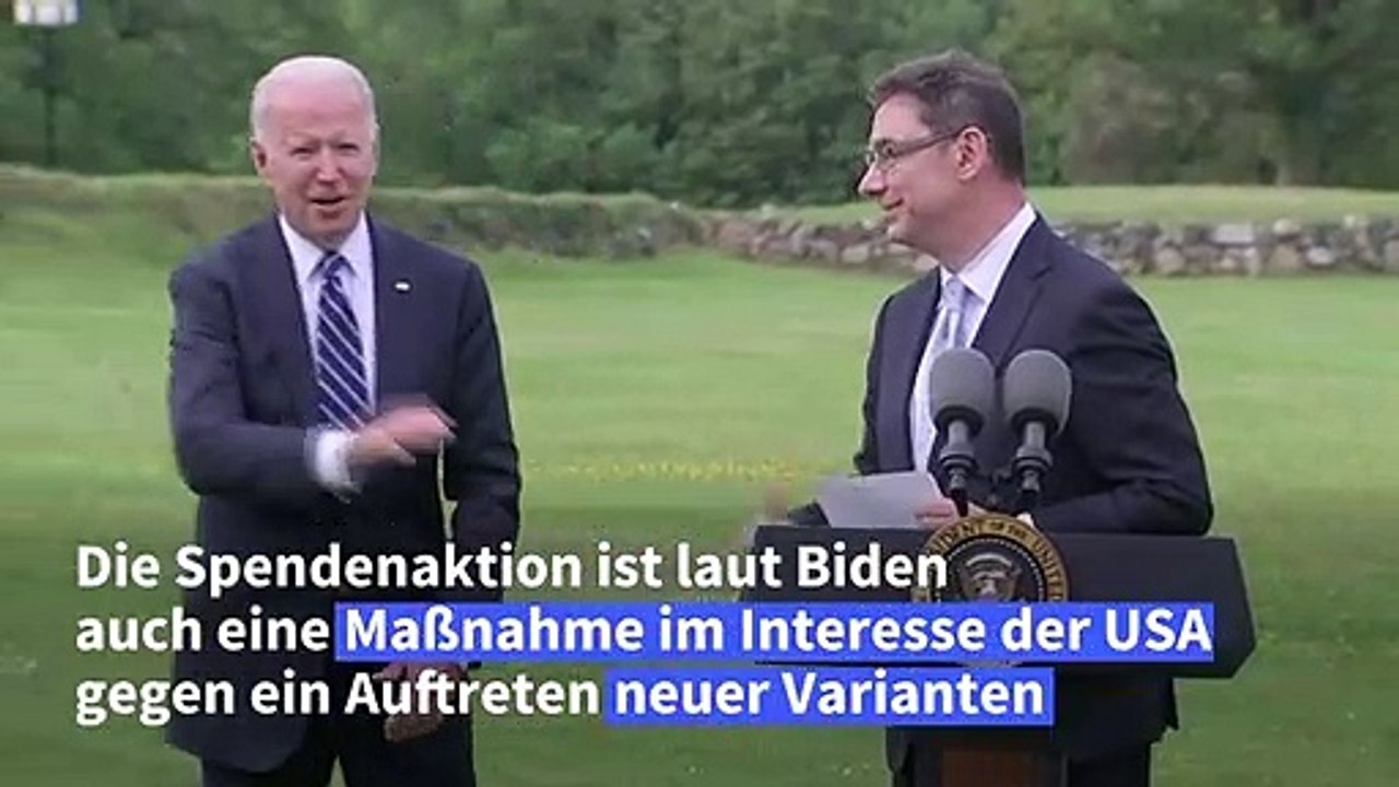 Biden: Impfstoffspende an arme Länder auch im Interesse der USA