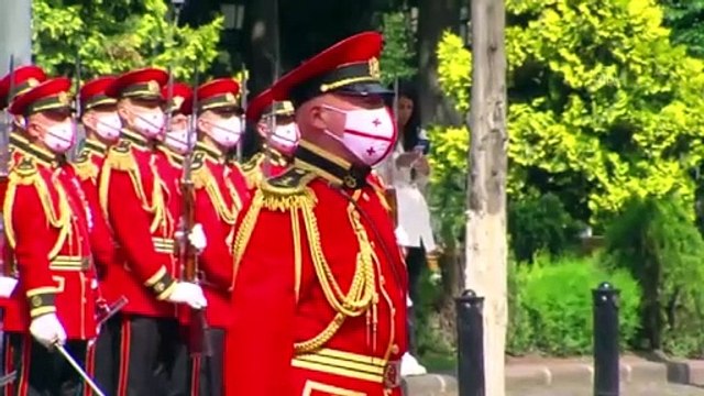 TİFLİS - Gürcistan Cumhurbaşkanı Zurabişvili, Litvanya Cumhurbaşkanı Nauseda’yı resmi tören ile karşıladı