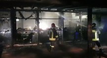 Spoltore (PE) - Incendio devasta il bar-ristorante Poesia (11.06.21)