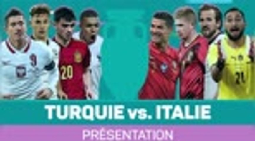 Présentation de l'affiche entre la Turquie et l'Italie