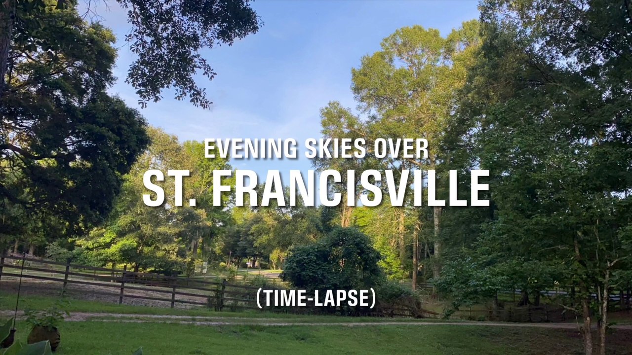 Evening Skies Over St. Francisville, Louisiana (Time-Lapse)