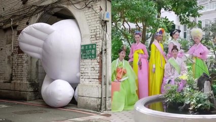 한복과 풍선곰, 한국 문화유산 알린다 / YTN