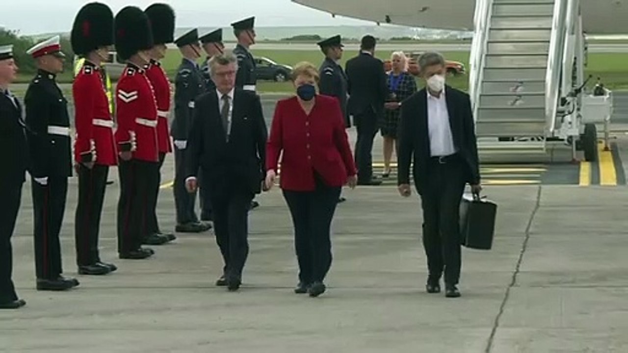 Merkel zum G7-Gipfel in Cornwall eingetroffen