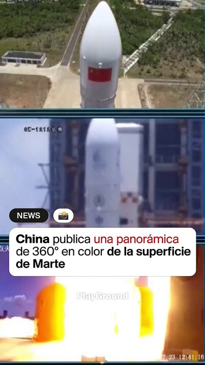 China publica una panorámica de 360º en color de la superficie de Marte