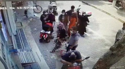 HAMİLE KADININ CÜZDANININ ÇALINMASI KAMERADA
