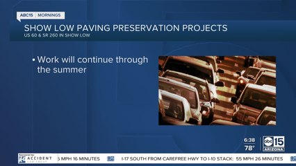 High country road work could cause delays