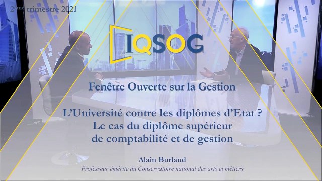 L’Université contre les diplômes d’Etat ? Le cas du diplôme supérieur de comptabilité et de gestion [Alain Burlaud]