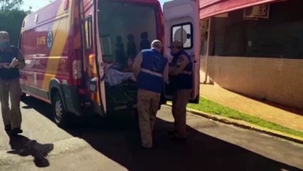 Homem sofre ferimento na cabeça após cair na Rua Indira Ghandi, no Bairro Alto Alegre