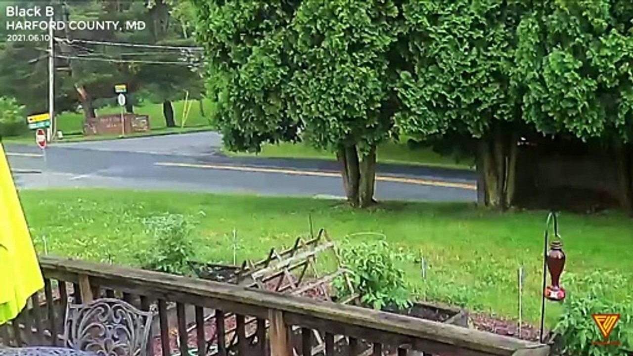 Car crashes into a Roll back tow truck. 2021.06.10 — HARFORD COUNTY, MD