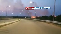 Andria: ancora fuoco e fumo in zona tangenziale