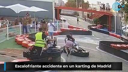 Escalofriante accidente en un karting de Madrid