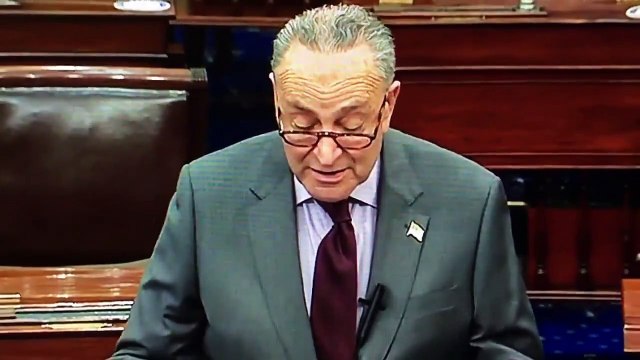 Live Video of Chuck Schumer accidentally saying Donald Trump incited erections