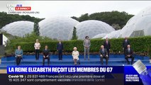 La reine Elizabeth II pose au côté des membres du G7 pour la 