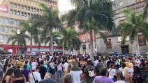 Concentración en Santa Cruz en apoyo a la familia de Anna y Olivia y en contra de la violencia vicaria