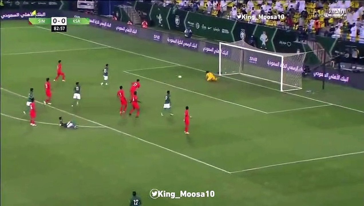 السعودية 3 × 0 سنغافورة | اهداف اللقاااء ⚽ "