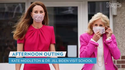 Kate Middleton and Dr. Jill Biden Meet Local Children - and Feed Rabbits! - During Afternoon Outing