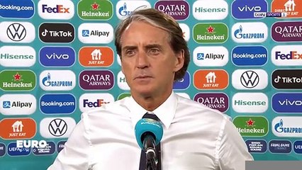 Euro 2020 - Roberto Mancini : "Heureux d'avoir gagné"