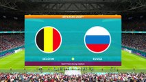 Belgium vs Russia | UEFA Euro 2020 - 12th June 2021 || PES 2021